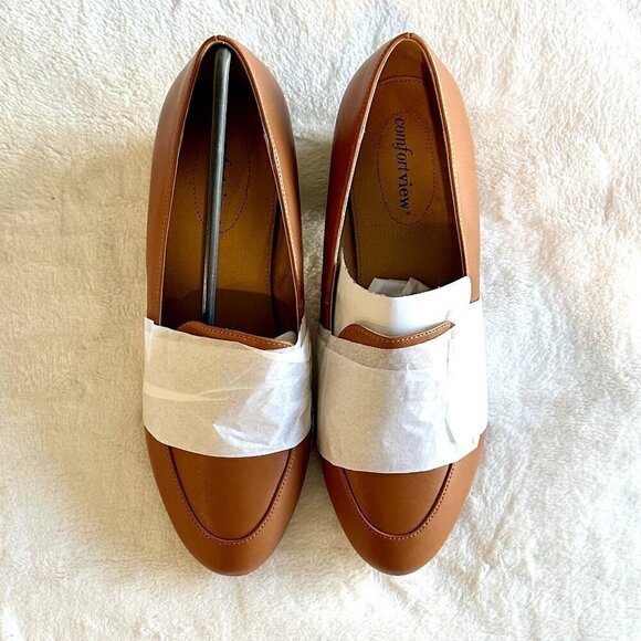 NIB Comfortview Dallas Heeled Loafers in Antique Copper 9WW - Picture 4 of 6